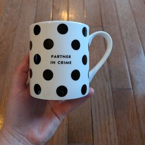 Kate Spade Polka Dot Partner in Crime Mug